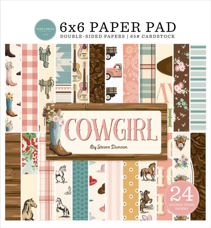 Cowgirl 6x6 Paper Pad