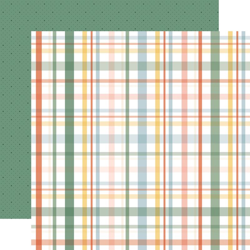 Our Happy Place: Favorite Plaid 12x12 Patterned Paper