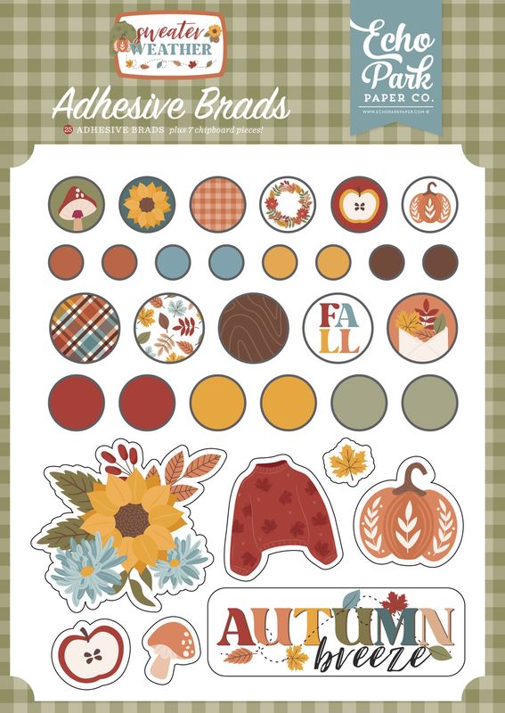 Sweater Weather Adhesive Brads