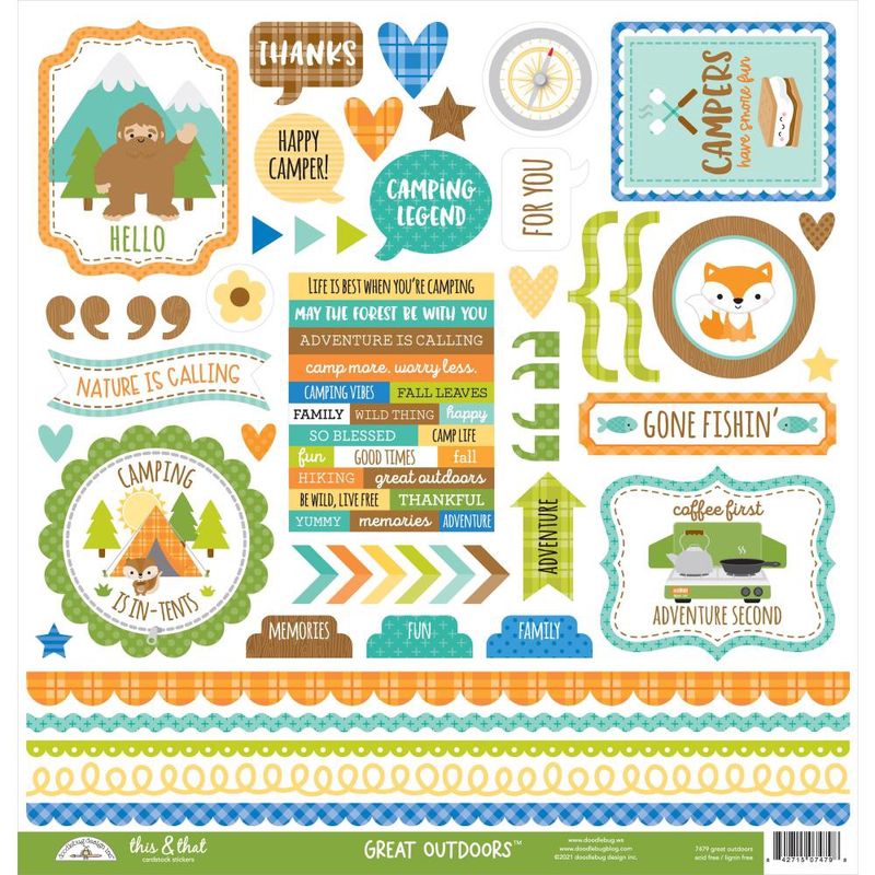 Great Outdoors Cardstock Stickers