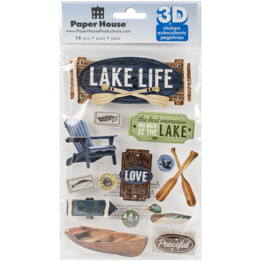 Lake Life 3D Stickers