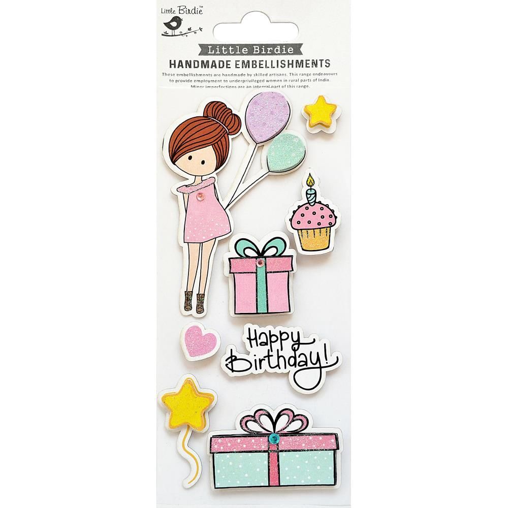 Happy Birthday Embellishment