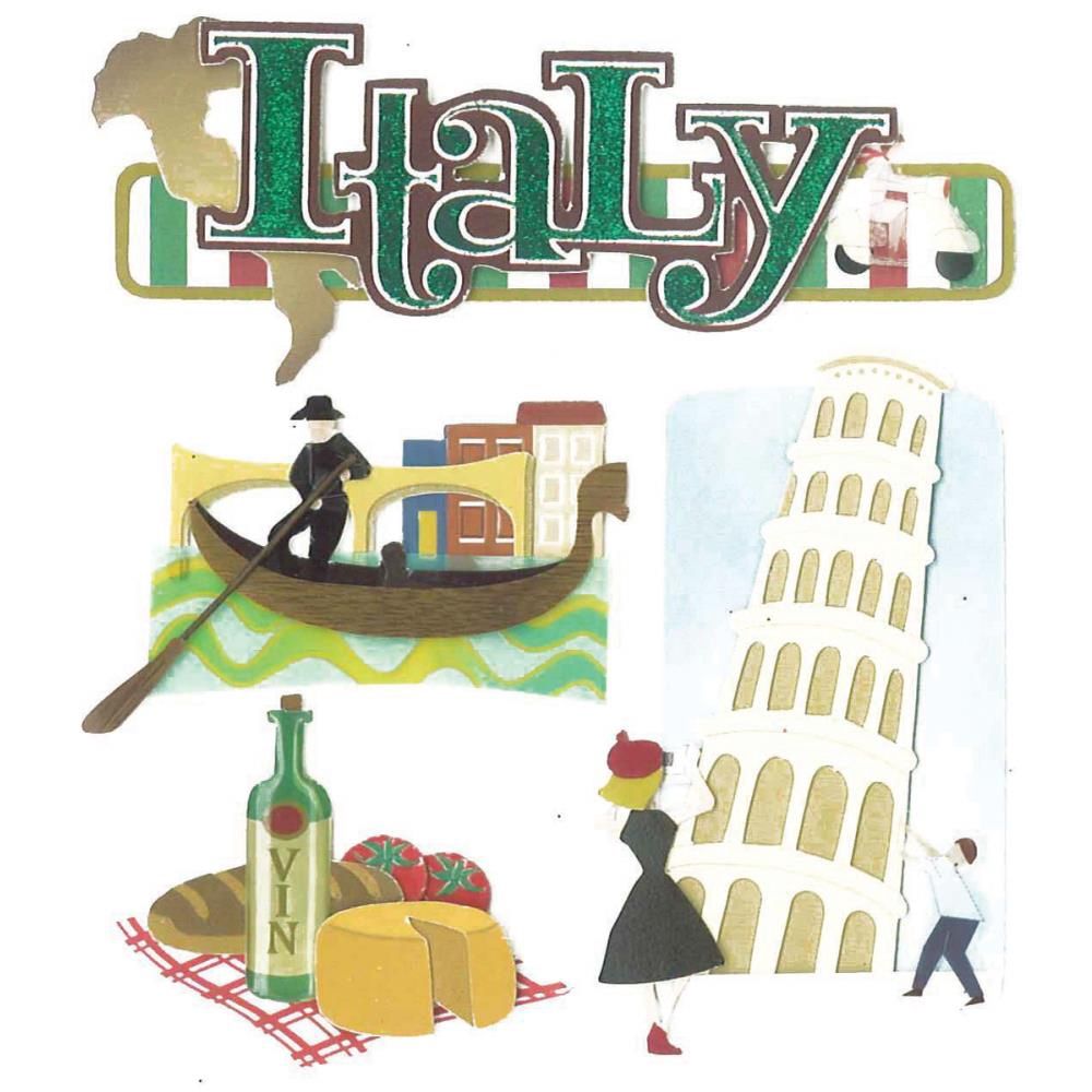 Italy Dimensional Stickers
