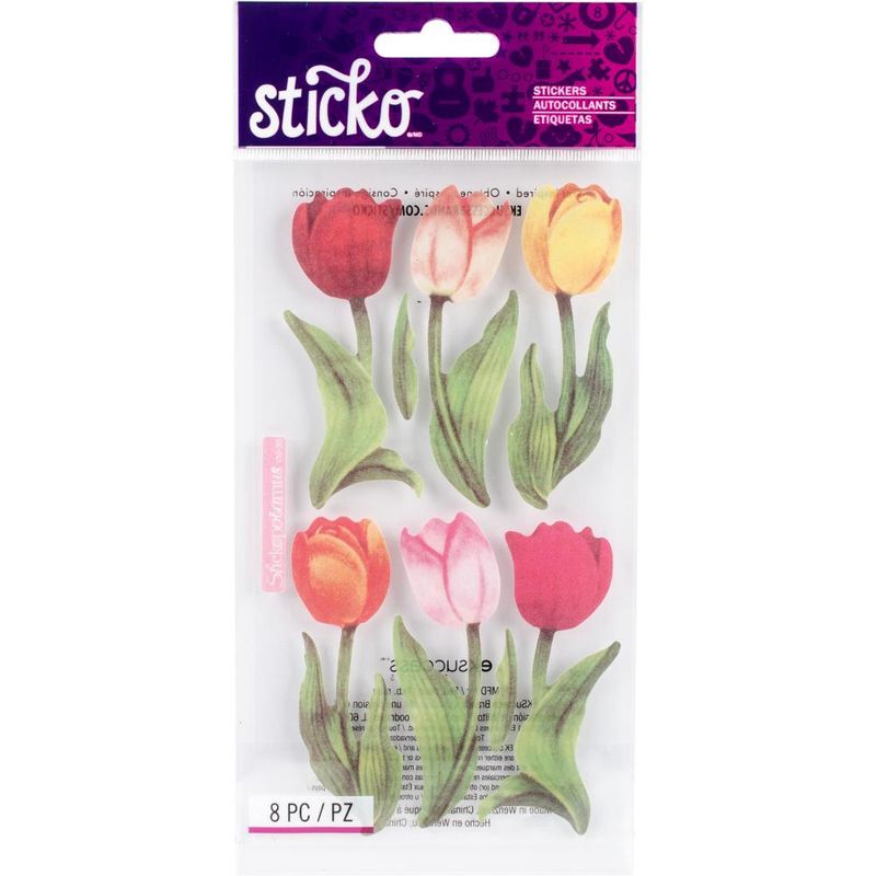 Vellum Tulip Stickers