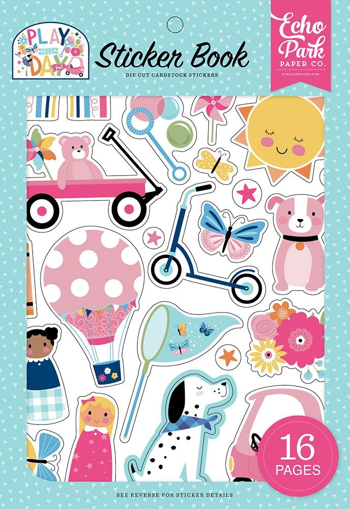 Play All Day Girl Adhesive Sticker Book