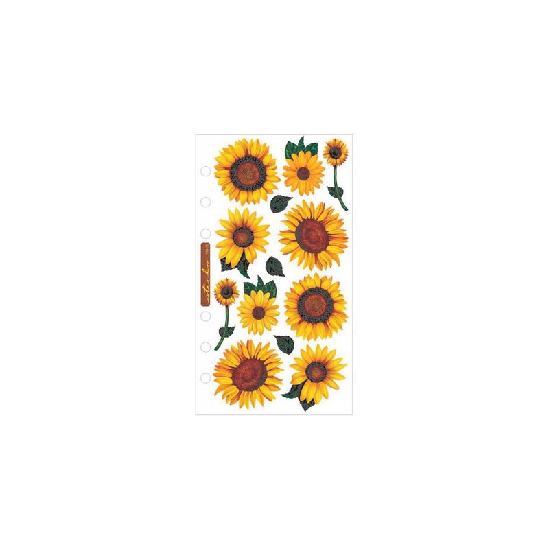 Vellum Sunflower Stickers