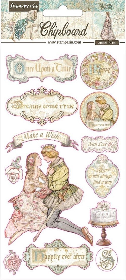 Sleeping Beauty Chipboard