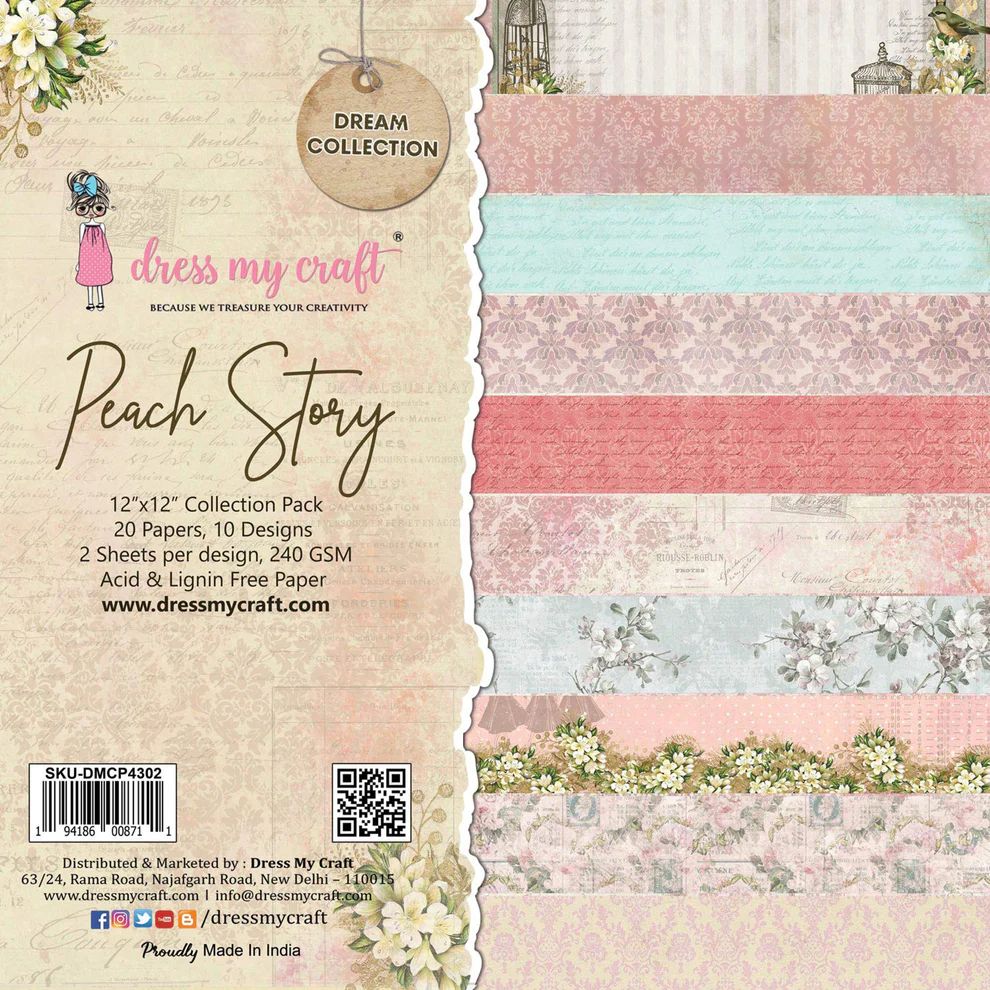 Peach Story - 12X12 Paper Pack