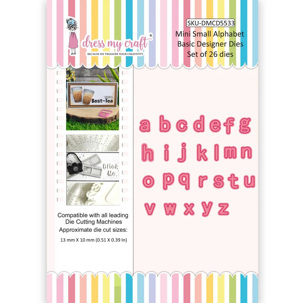 Mini Small Alphabets - Basic Designer Dies