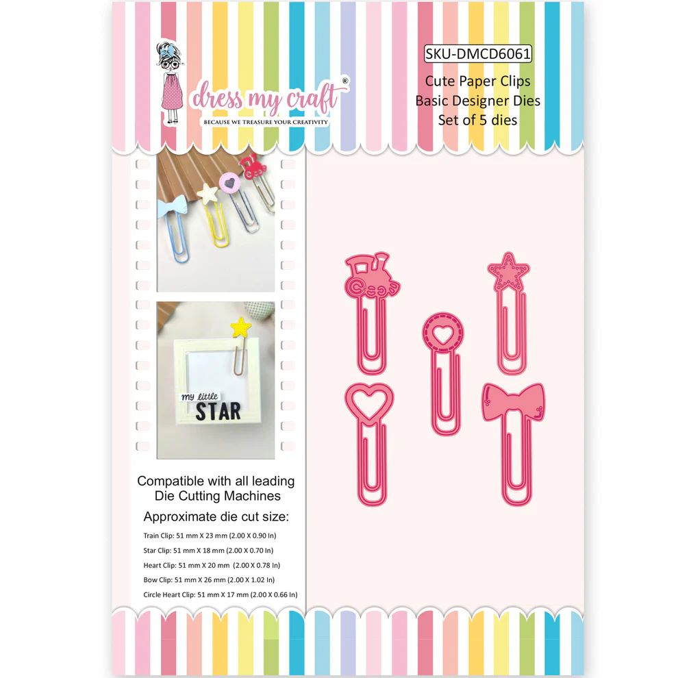 Cute Paper Clips - Basic Designer Dies