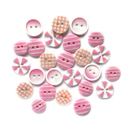 Tickle Me Pink Buttons