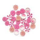 Pink Patchwork Buttons