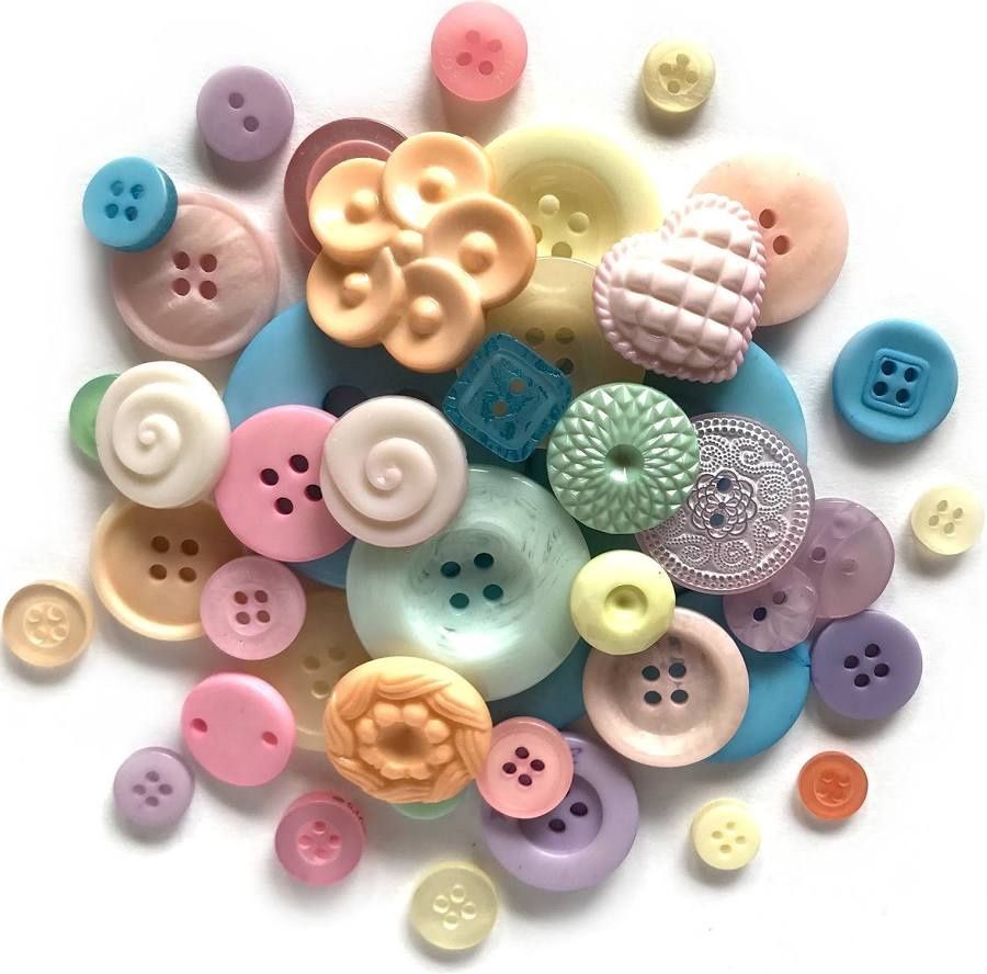 Pastel Craft &amp; Sewing Buttons