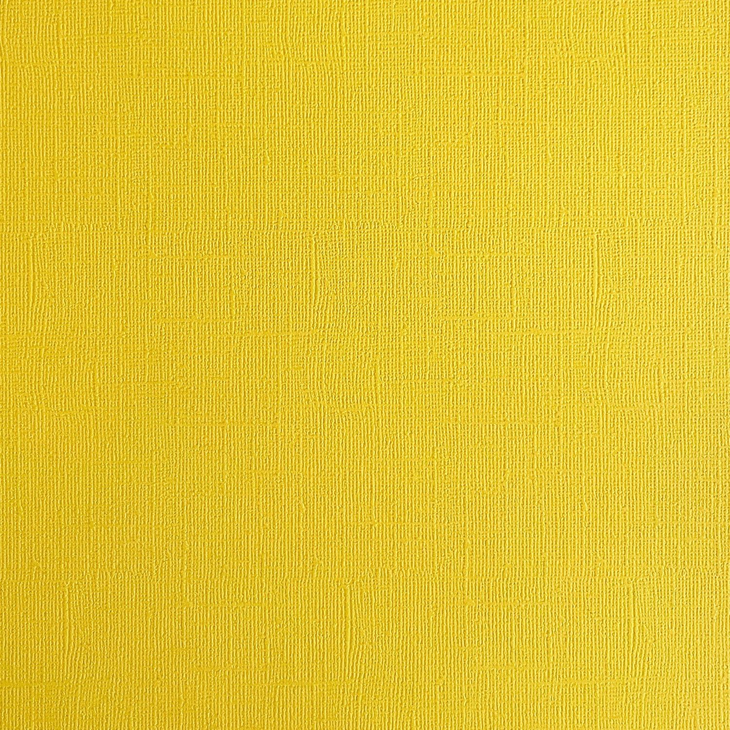 Lemon Twist Canvas Texture Cardstock