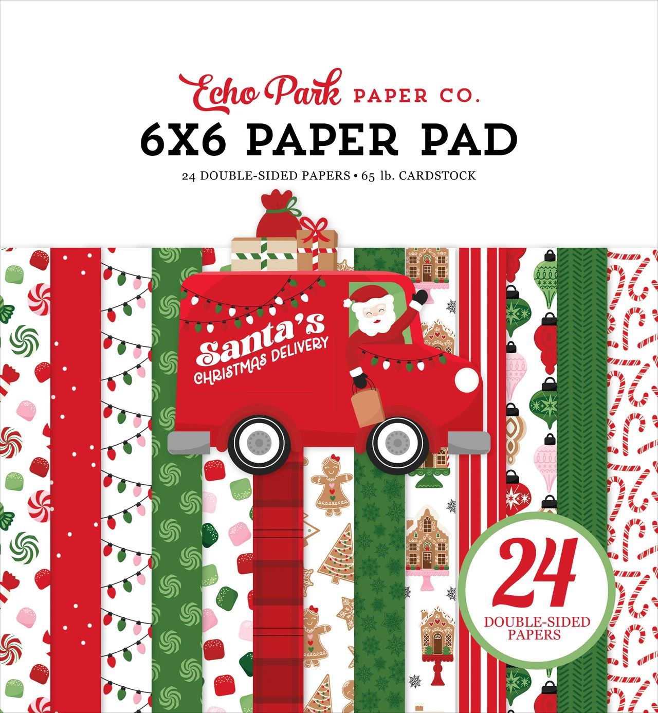 Santa's Christmas Delivery 6X6 Paper Pad