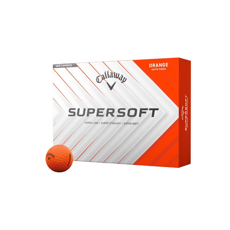 Supersoft Matte Colour golf balls – faster speed, soft feel, and spin, available at The Golf Company Kenya.