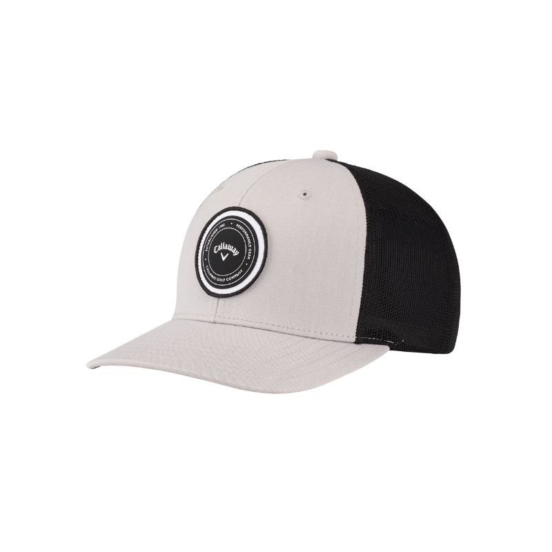 Playing Through Trucker Hat – breathable mesh, snapback fit, available at The Golf Company Kenya.