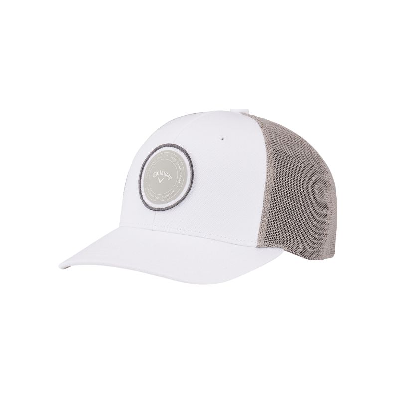 Playing Through Trucker Hat – breathable mesh, snapback fit, available at The Golf Company Kenya.