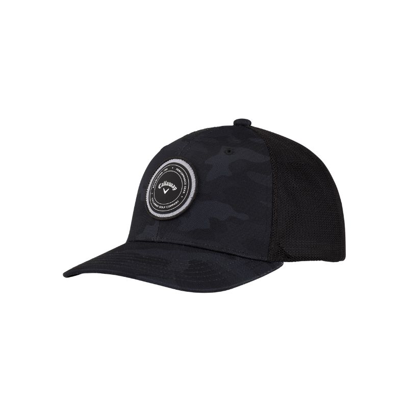 Playing Through Trucker Hat – breathable mesh, snapback fit, available at The Golf Company Kenya.
