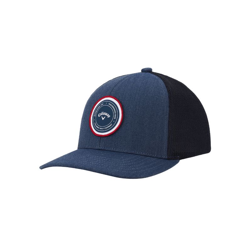 Playing Through Trucker Hat – breathable mesh, snapback fit, available at The Golf Company Kenya.