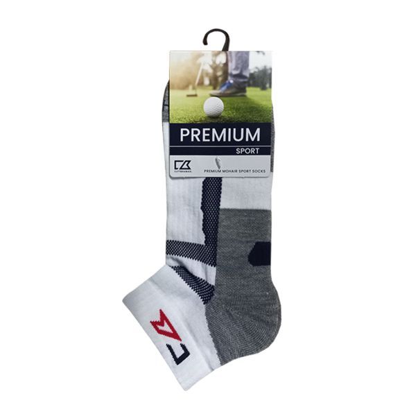 Cutter &amp; Buck Socks Mohair Anklet - White - Size 4-7