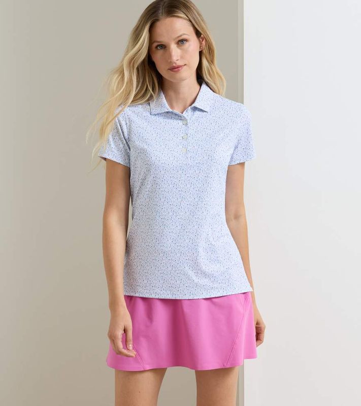 Peter Millar Lady Polo Fairway Frills SS - Multi