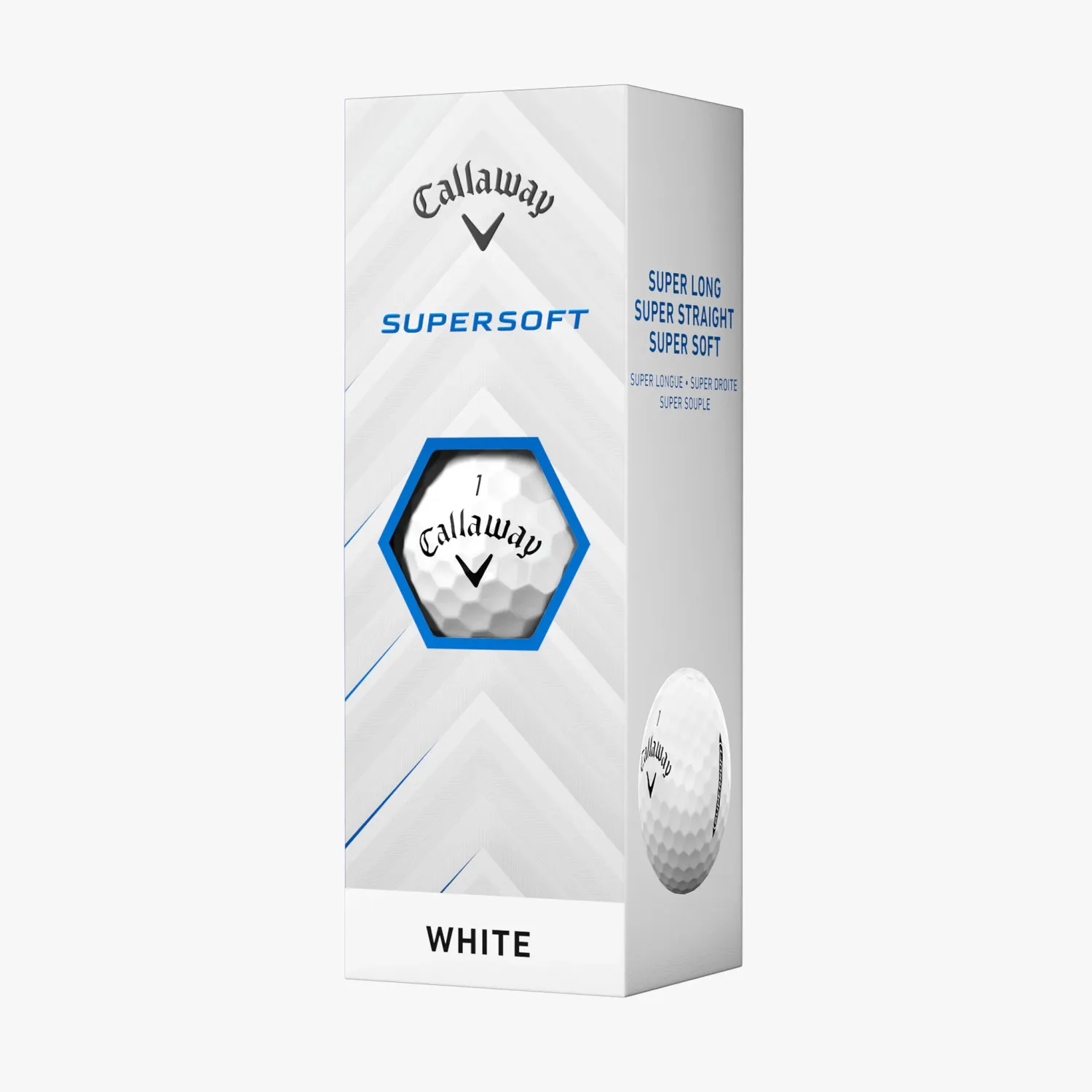 Callaway Balls Supersoft - 3 balls Sleeve, Color: White