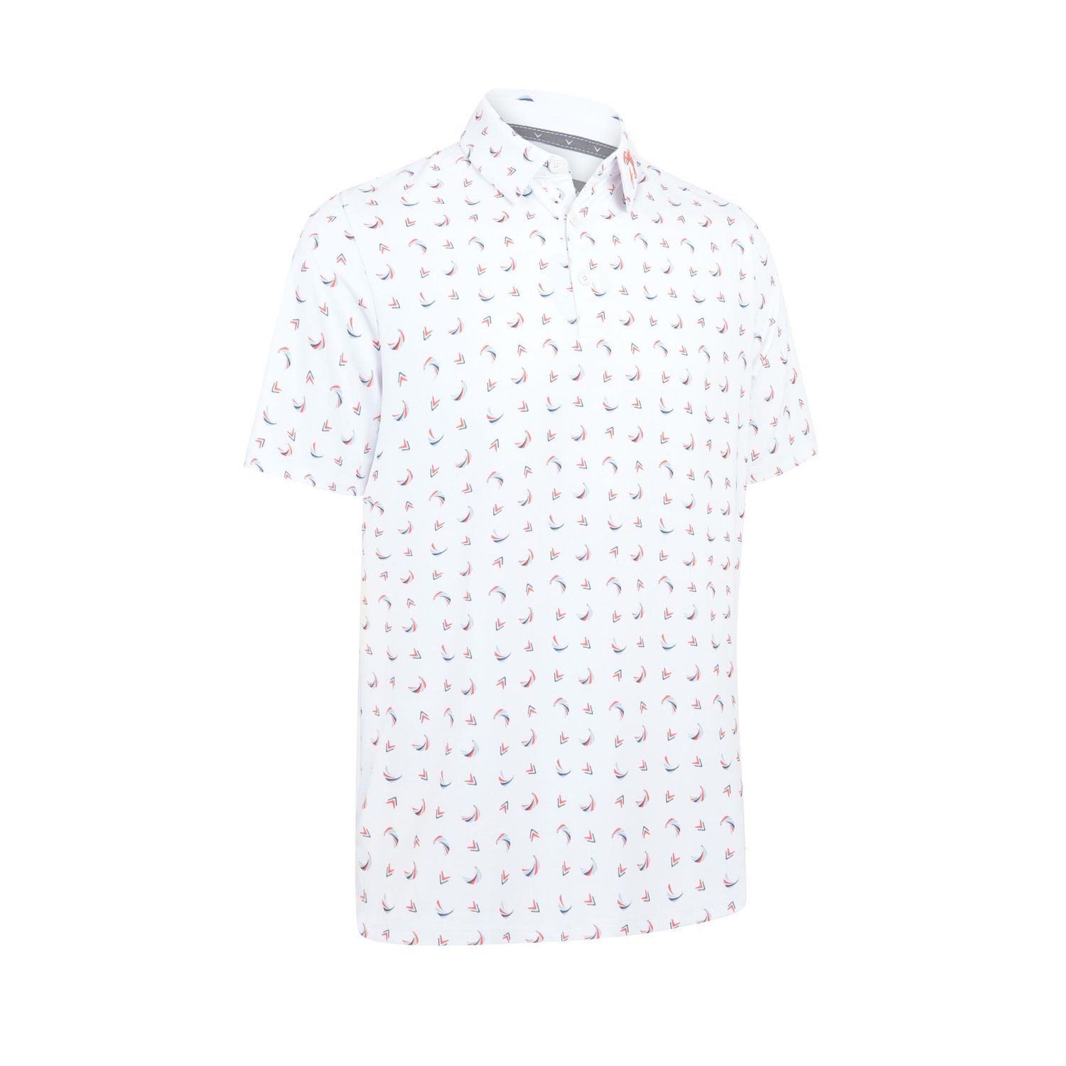 Callaway Polo Fashion Men Abstract Swing Chev - White, Size: S