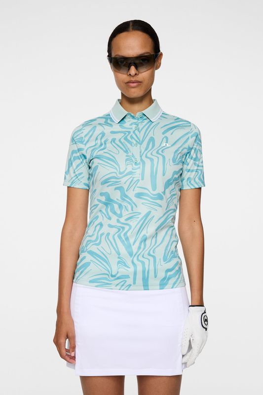 J.Lindeberg Polo Lady Georgia Print - Stillwater