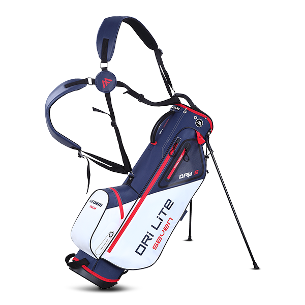 Big Max Stand Bag Dri Lite Seven G, Color: White/Navy/Red