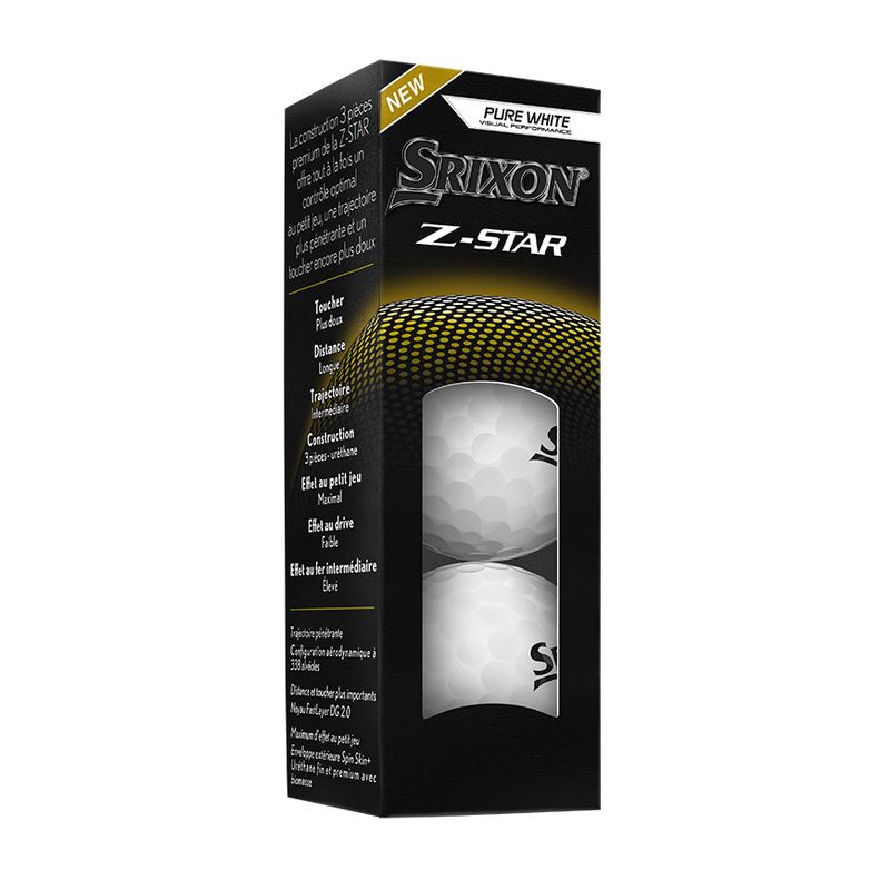 Srixon Balls Z Star- 3 balls Sleeve - White