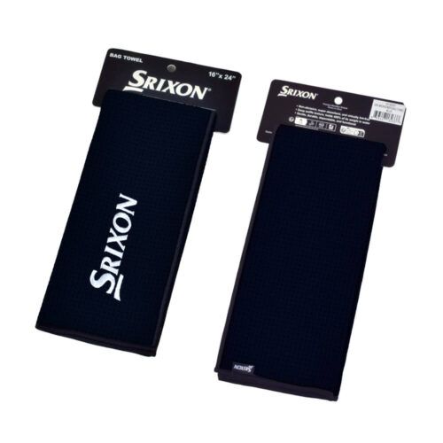 Srixon Towel Micro Fiber Tri Fold, Color: Black