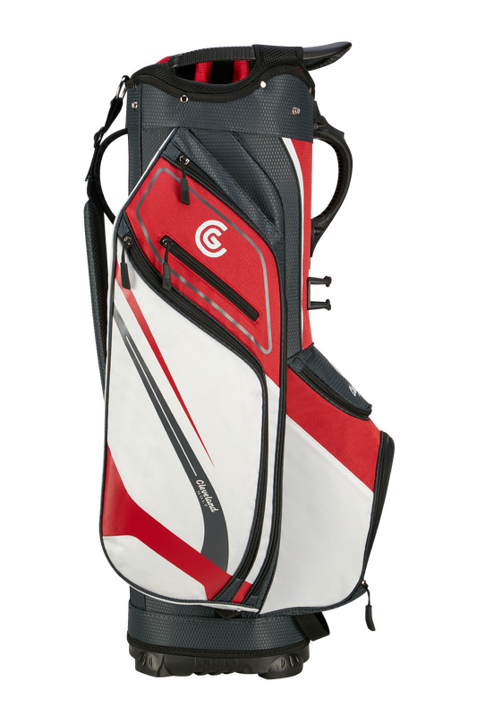 Cleveland Cart Bag Lightweight - Red / White / Charcoal