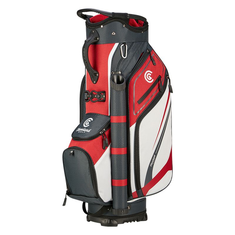 Cleveland Cart Bag Lightweight - Red / White / Charcoal