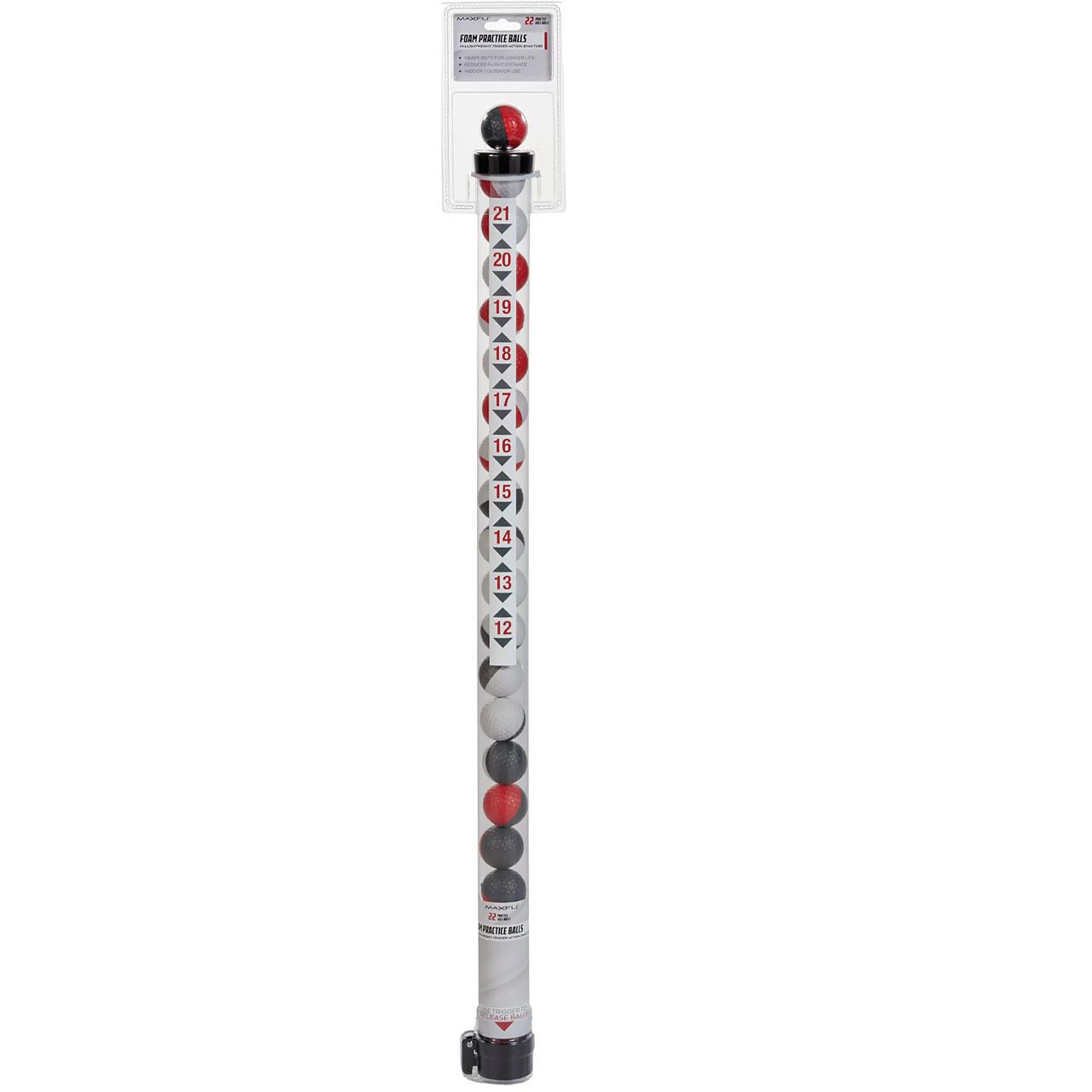 Maxfli Plastic Tube Shagger with 22 Balls