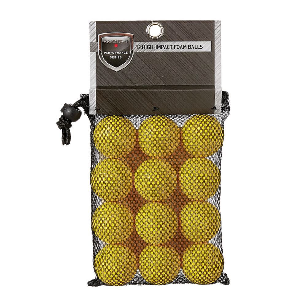 Maxfli Impact Foam Practice Balls - 12 pcs