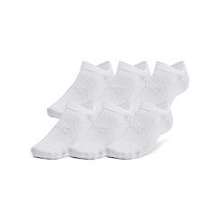 Under Armour Socks Essential No show - 6 Pcs - White