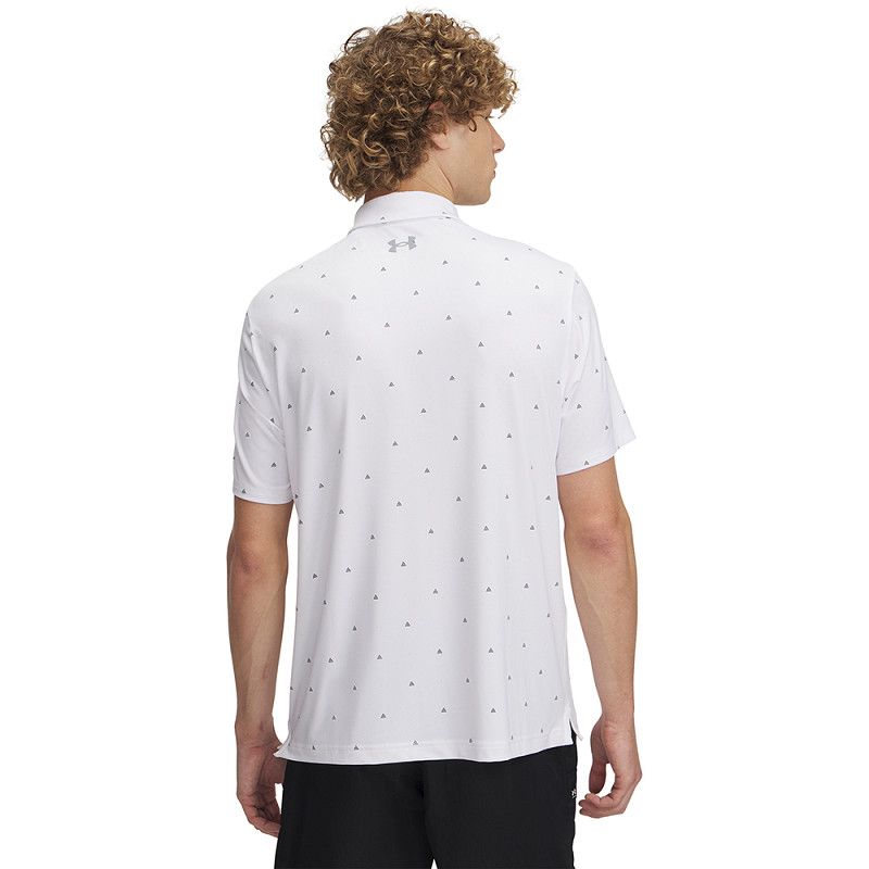 Under Armour Polo Playoff 3.0 Printed  - White/Steel