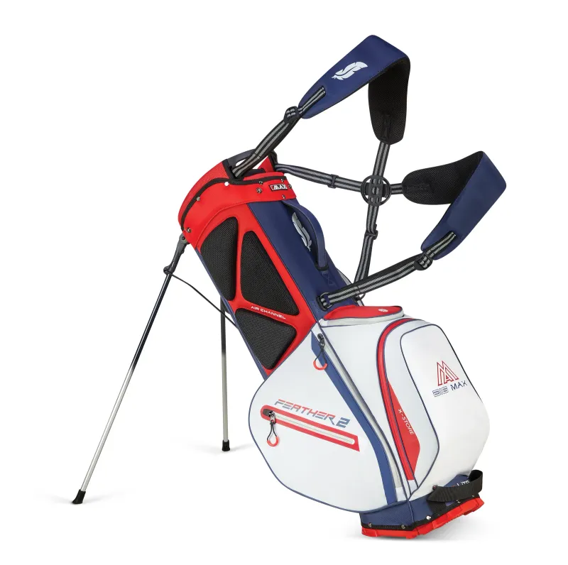 Big Max Stand Bag Dri Lite Feather 2 - White/Red/Blue