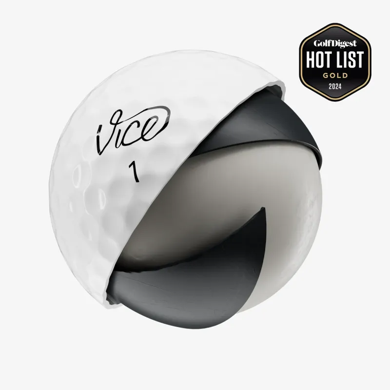 Vice balls Pro - White - 3 balls sleeve