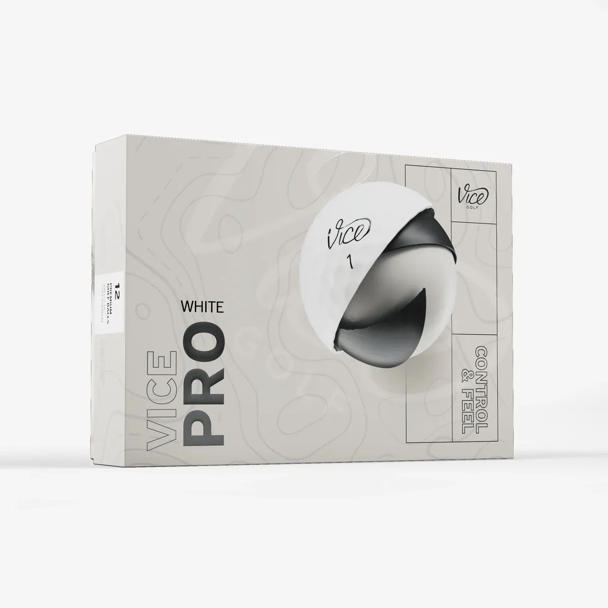 Vice balls Pro - White - 3 balls sleeve