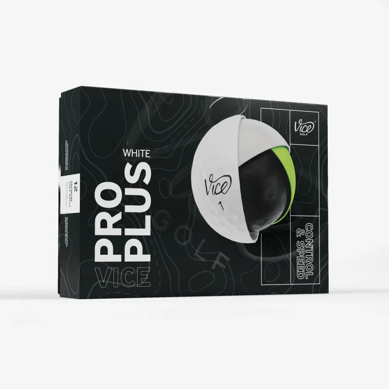 Vice balls Pro Plus - White - 3 balls sleeve