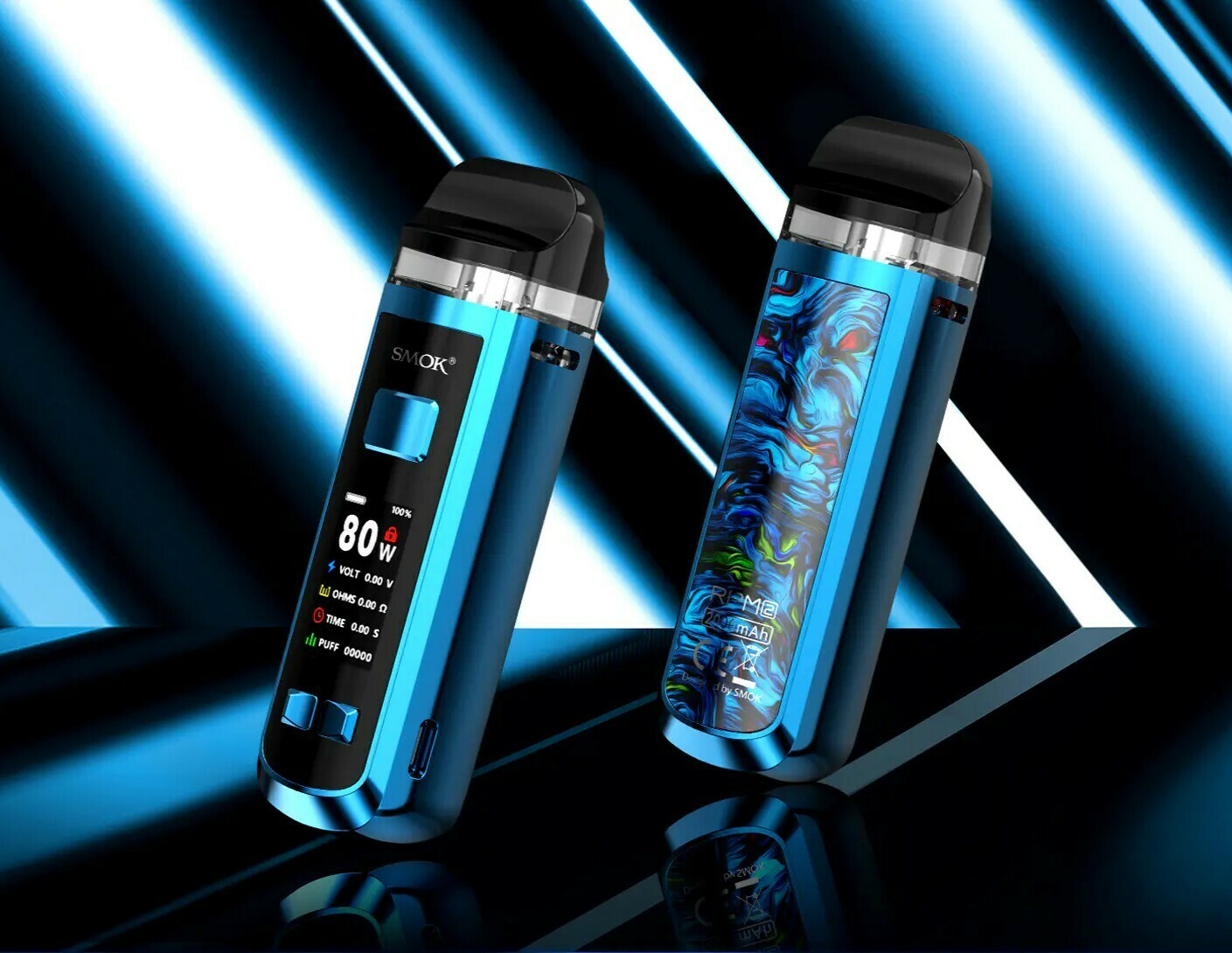 SMOK RPM 2 80W Pod Mod Kit, Renk: Prism Blue