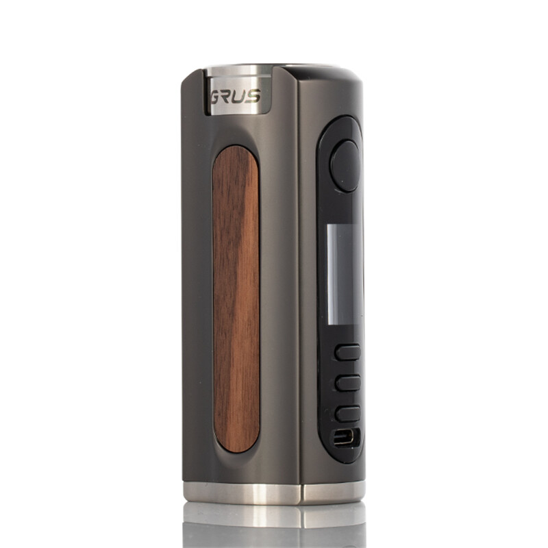 Lost Vape GRUS 100W Box Mod, Renk: GunMetal Wallnut Wood