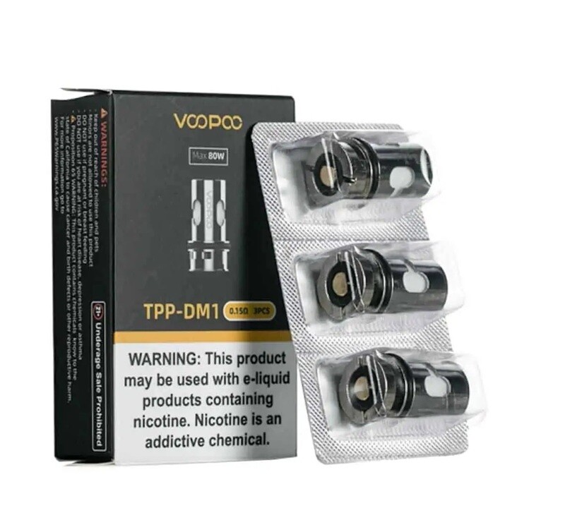 VOOPOO TPP DM1 0.15 Ohm Coil (3'lü) (%100 Orijinal) VOOPOO TPP DM1 0.15 Ohm Coil (3'lü) (%100 Orijinal)