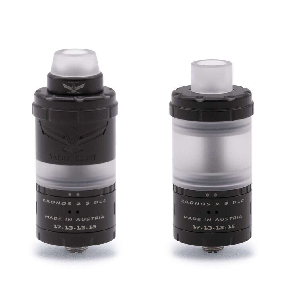 Vapor Giant Kronos 2S/DLC BLack Edition 2021 RTA Atomizer 23mm, Renk: Black