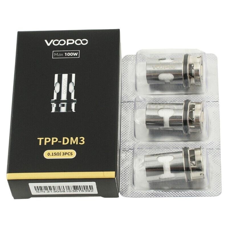VOOPOO TPP DM3 0.15 Ohm Coil (3'lü) (%100 Orijinal) VOOPOO TPP DM3 0.15 Ohm Coil (3'lü) (%100 Orijinal)