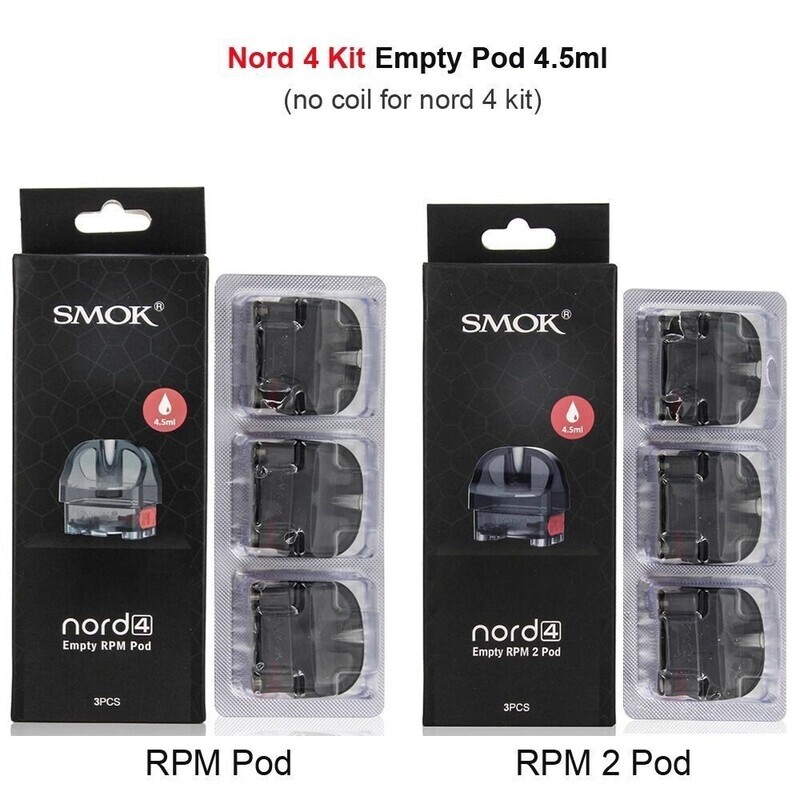 Smok Nord 4 RPM/RPM 2 Pod Boş Kartuş Başlığı (%100 Orijinal) Smok Nord 4 RPM/RPM 2 Pod Boş Kartuş Başlığı (%100 Orijinal)
