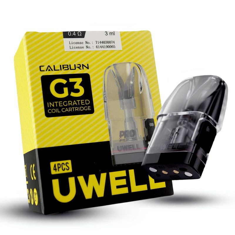 Uwell Caliburn G3 Yedek Kartuş 0.4 ohm Coil %100 Orijinal Uwell Caliburn G3 Yedek Kartuş 0.4 ohm Coil %100 Orijinal