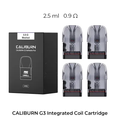 Uwell Caliburn G3 Yedek Kartuş 0.9 ohm Coil %100 Orijinal Uwell Caliburn G3 Yedek Kartuş 0.9 ohm Coil %100 Orijinal